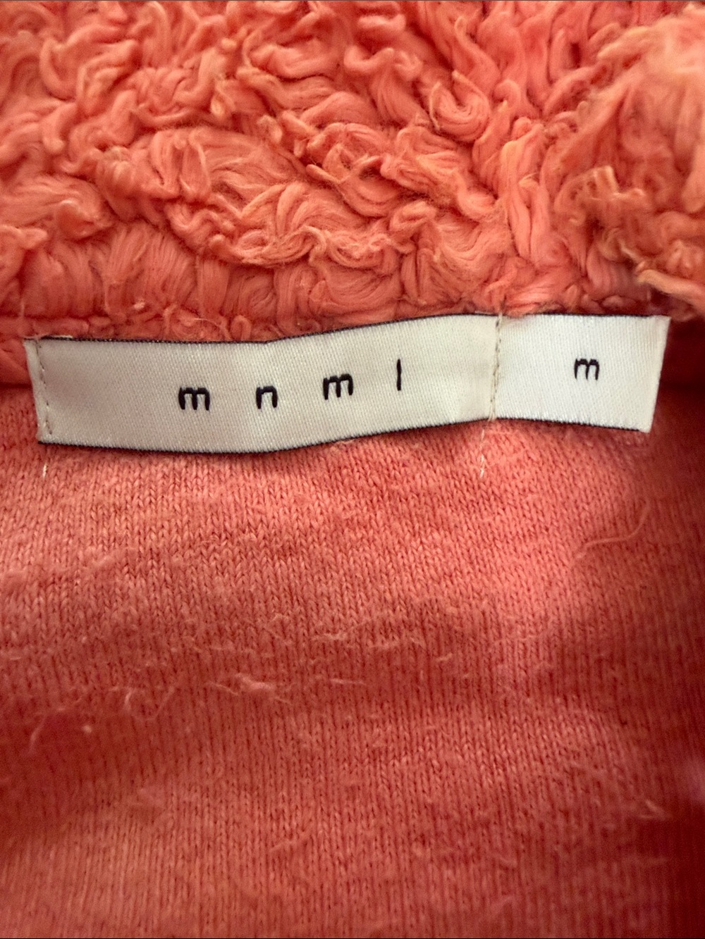 MNML Colorblock Sherpa Pullover in Pink, Yellow & Gray - Picture 5 of 6